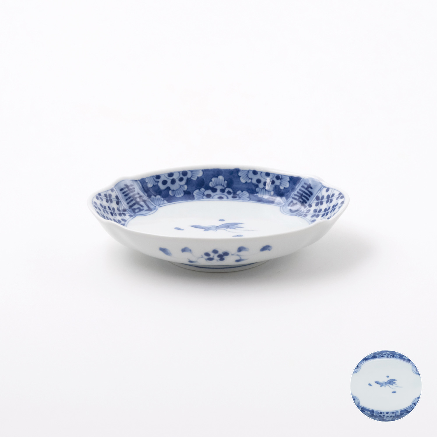 寿地紋つる ナマコ皿