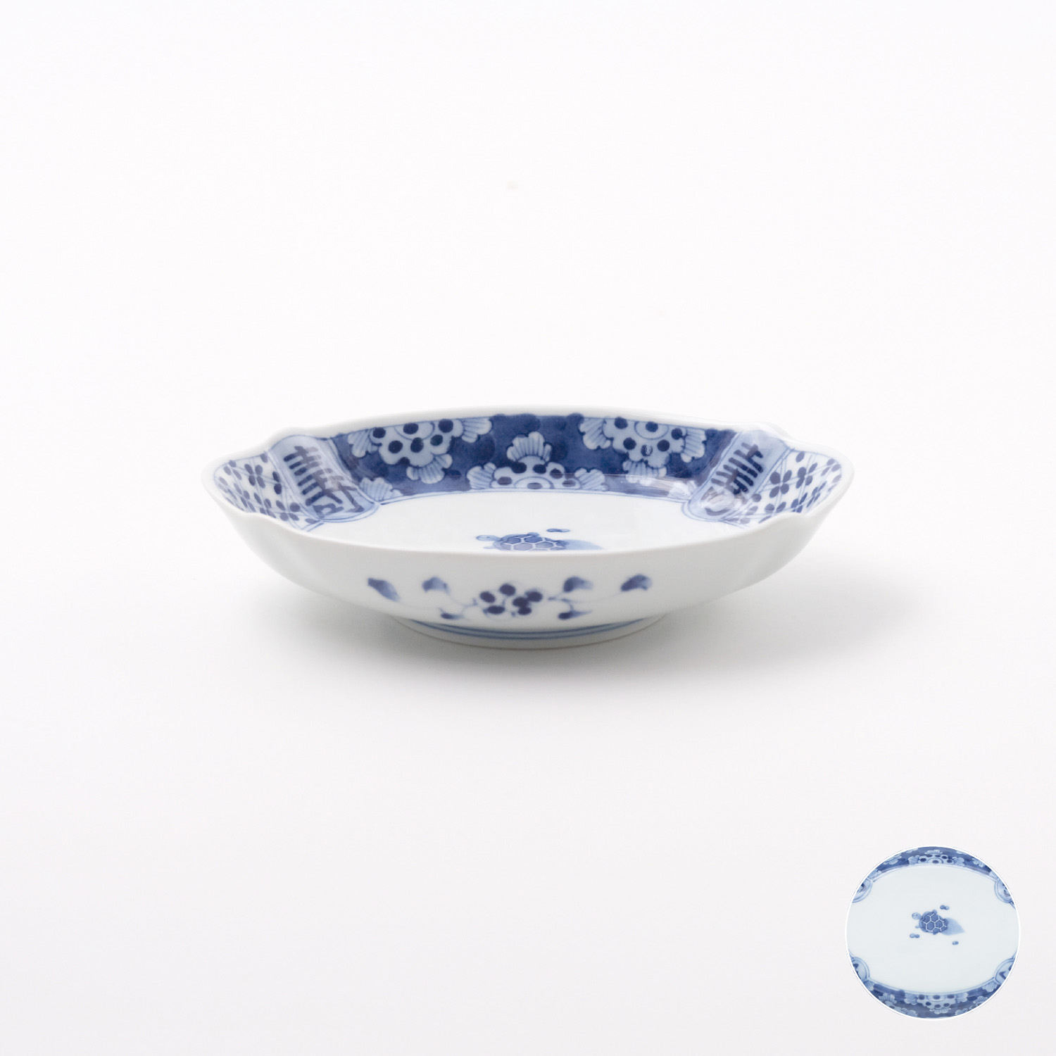 寿地紋カメ ナマコ皿