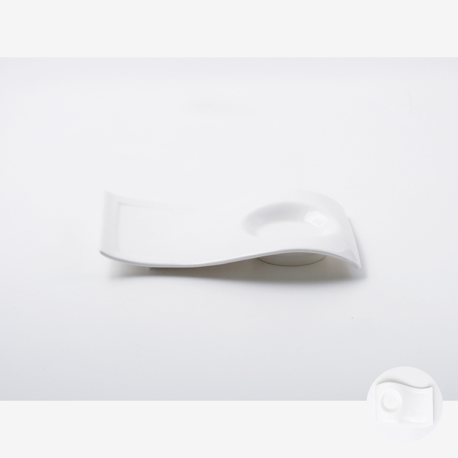 ホワイト ウェーブトレイ