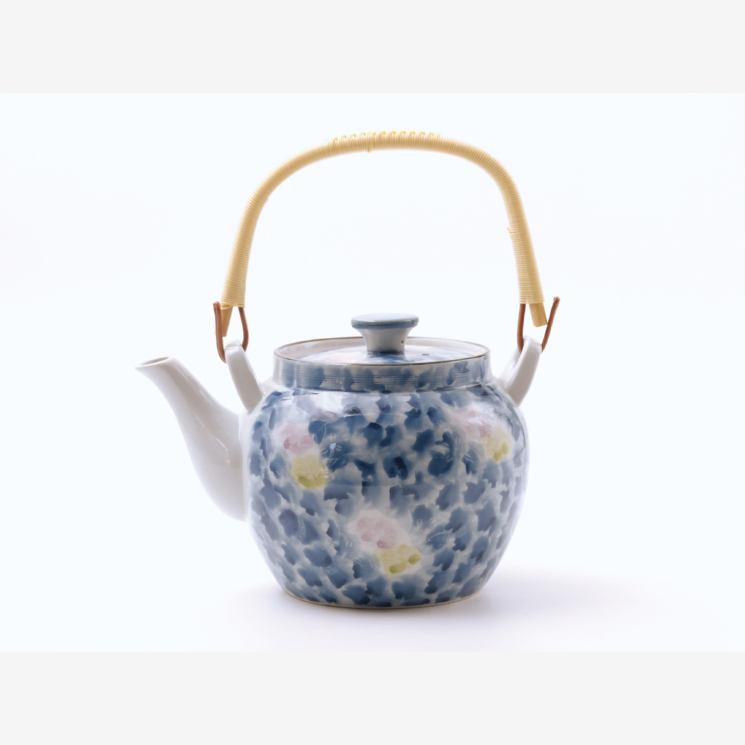 墨はじき二色花 MS8号土瓶