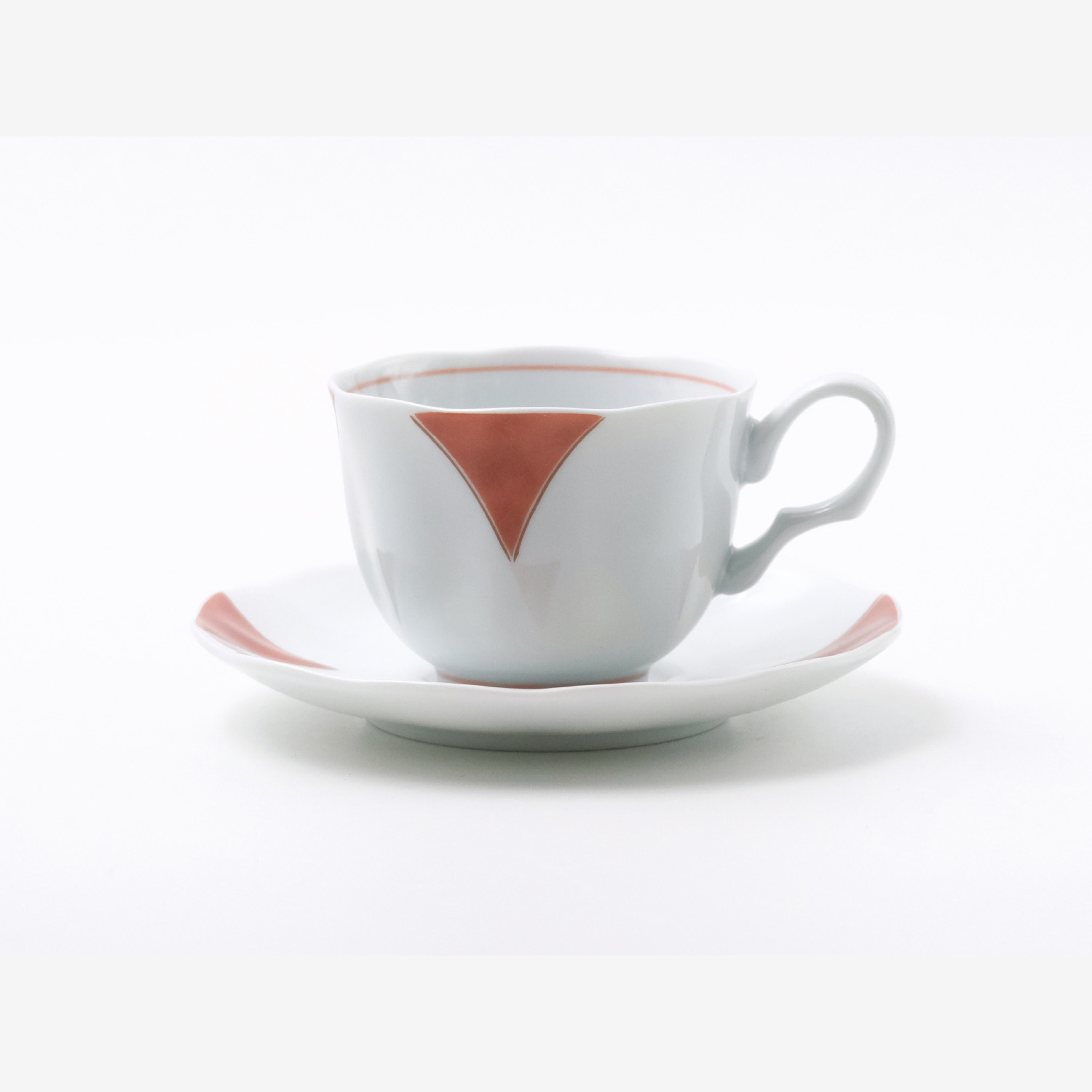 錦四方花 コーヒー碗皿