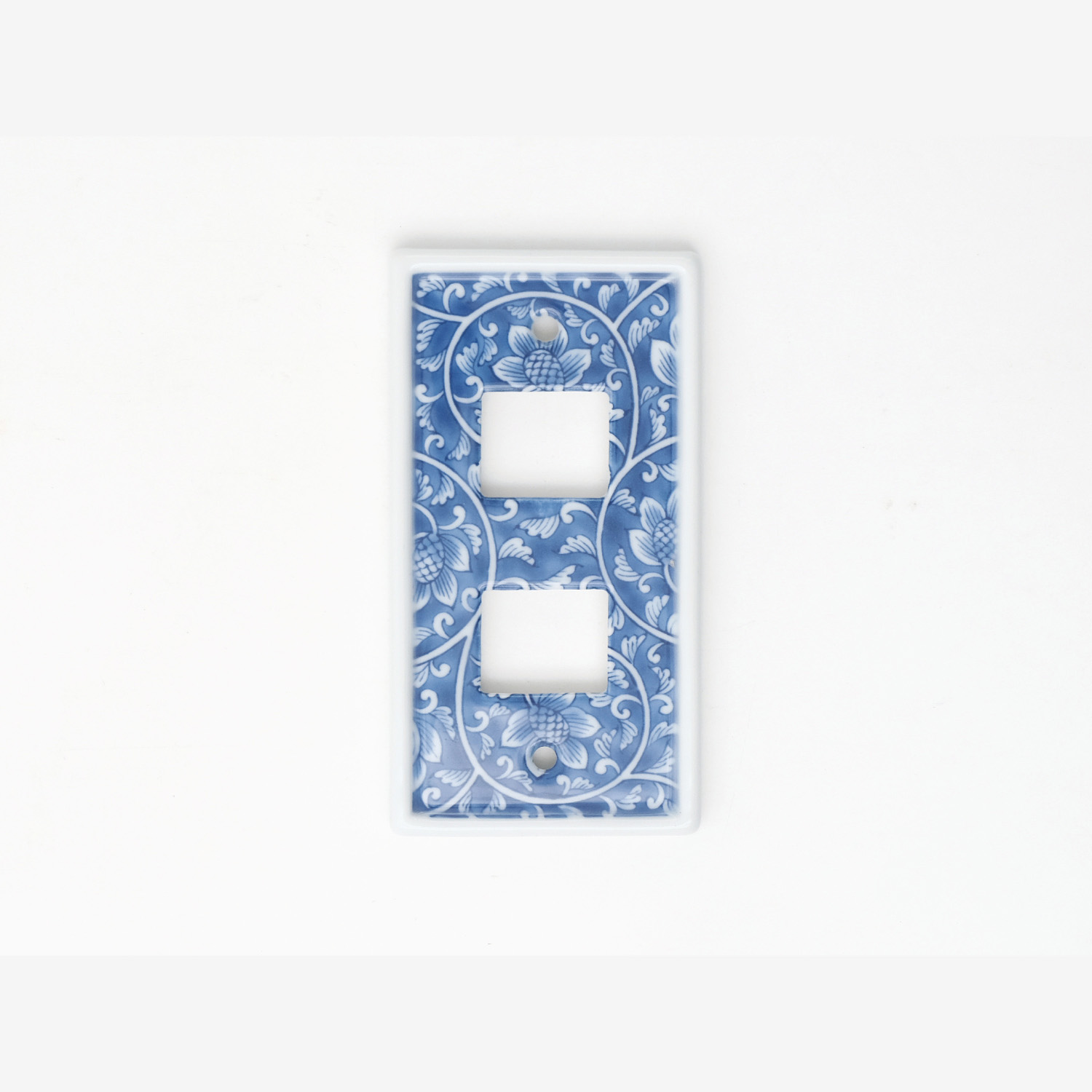 錦岩牡丹 スイッチプレート（2穴）