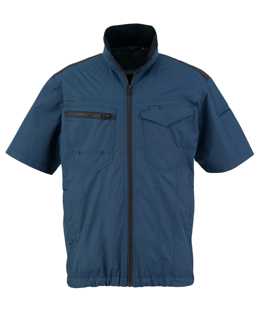 【期間限定掲載品】TH614-56　冷蔵服2026　半袖ジャケット　ネイビー　※バッテリー別