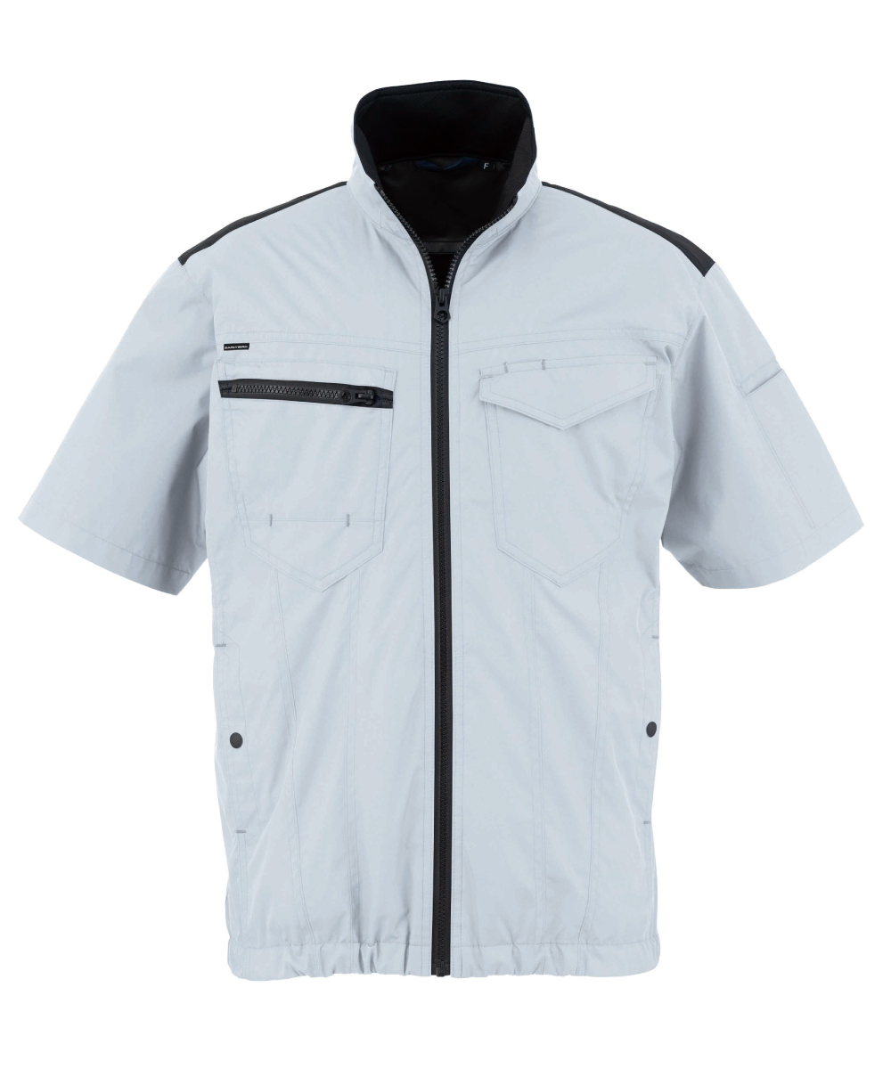 【期間限定掲載品】TH614-60　冷蔵服2026　半袖ジャケット　シルバーグレー　※バッテリー別