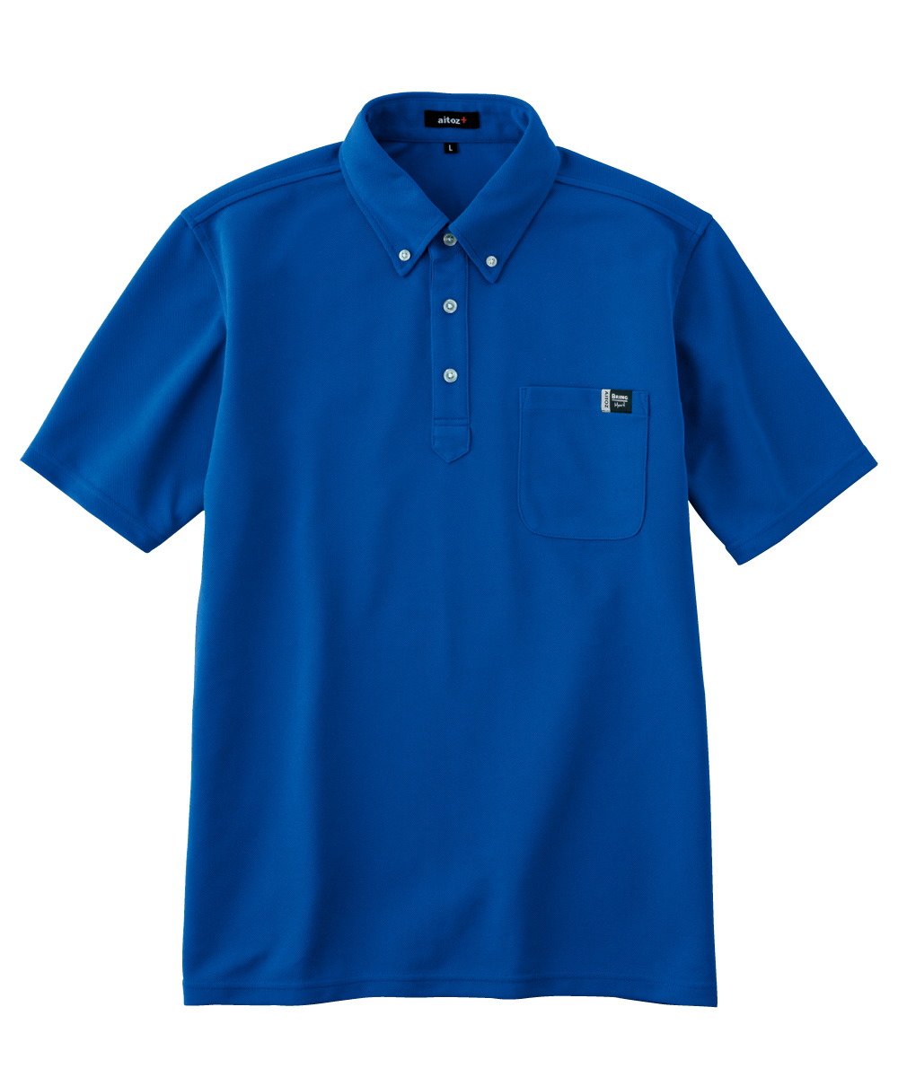 AZ-10611-006　男女兼用半袖ポロシャツ　ブルー