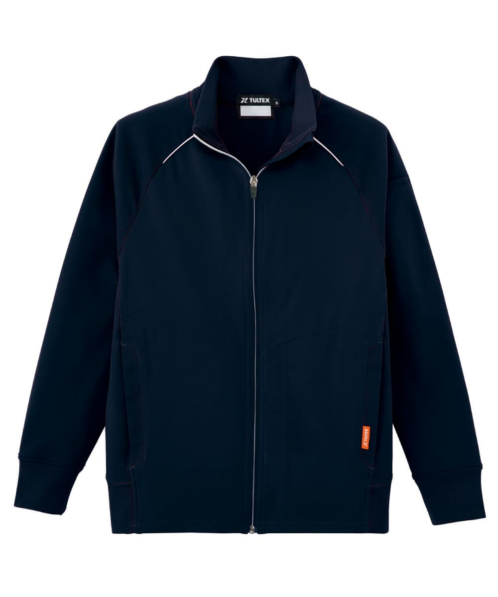 AZ-2877-008　男女兼用ストレッチニットジャケット　ネイビー