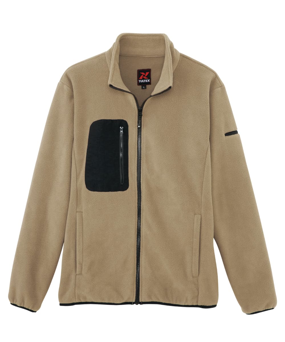 AZ-10311-002　男女兼用フリースブルゾン　ベージュ