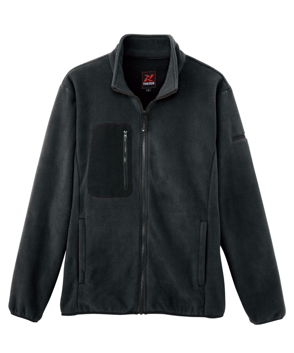 AZ-10311-014　男女兼用フリースブルゾン　チャコール