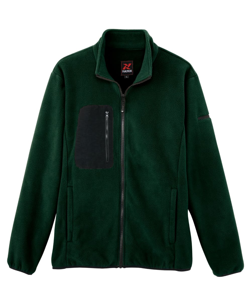 AZ-10311-025　男女兼用フリースブルゾン　カーキ