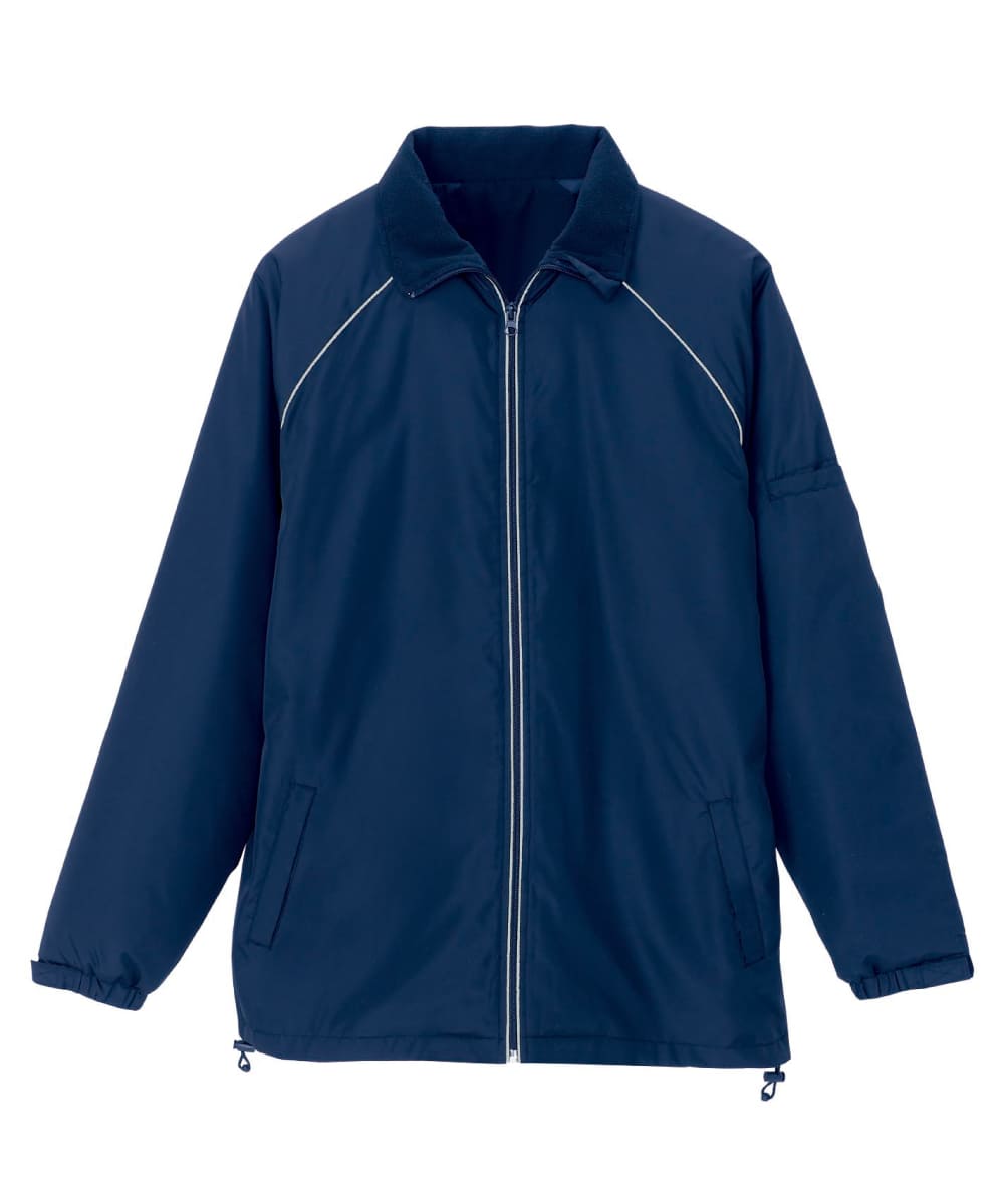 AZ-2203-008　男女兼用リフレクト裏フリースジャケット　ネイビー