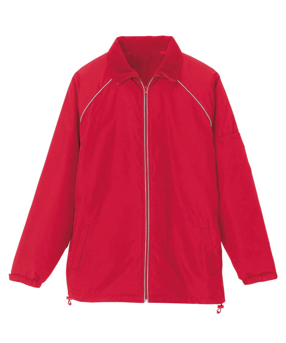 AZ-2203-009　男女兼用リフレクト裏フリースジャケット　レッド