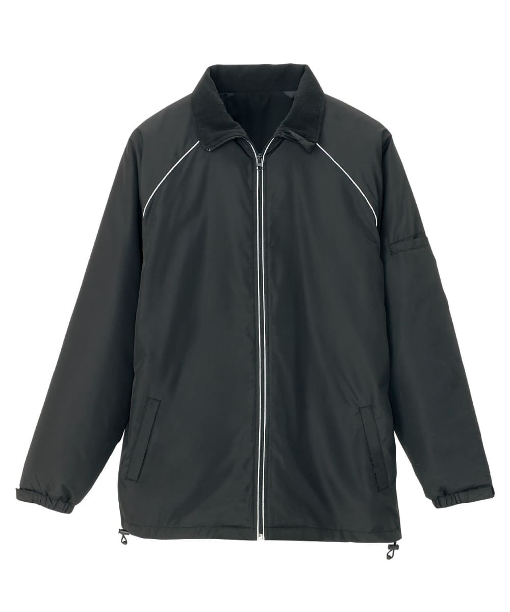 AZ-2203-010　男女兼用リフレクト裏フリースジャケット　ブラック