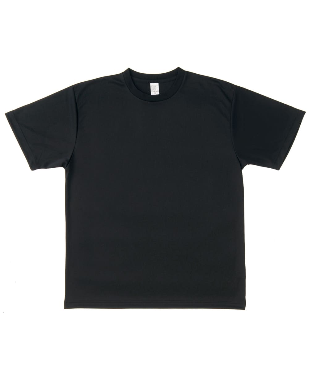 AZ-8090-010　男女兼用4.4オンスドライ半袖Ｔシャツ(ポケット無し)　ブラック