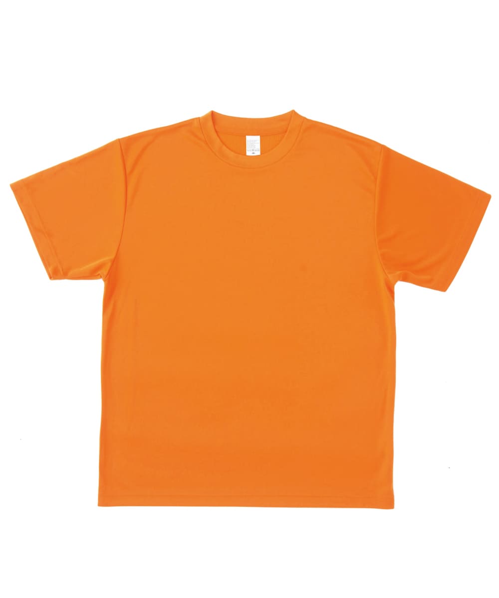 AZ-8090-063　男女兼用4.4オンスドライ半袖Ｔシャツ(ポケット無し)　オレンジ