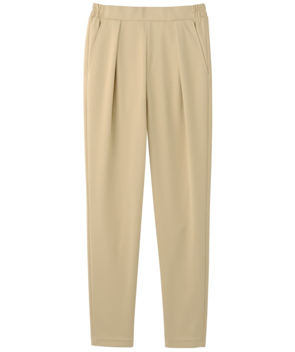 AIP300-13　男女兼用ストレッチテーパードパンツ　ミルクティ