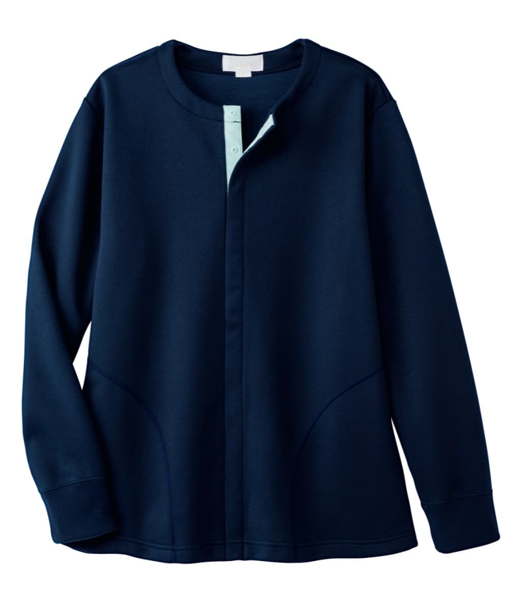 AIW300-39　男女兼用カーディガン　ネイビー