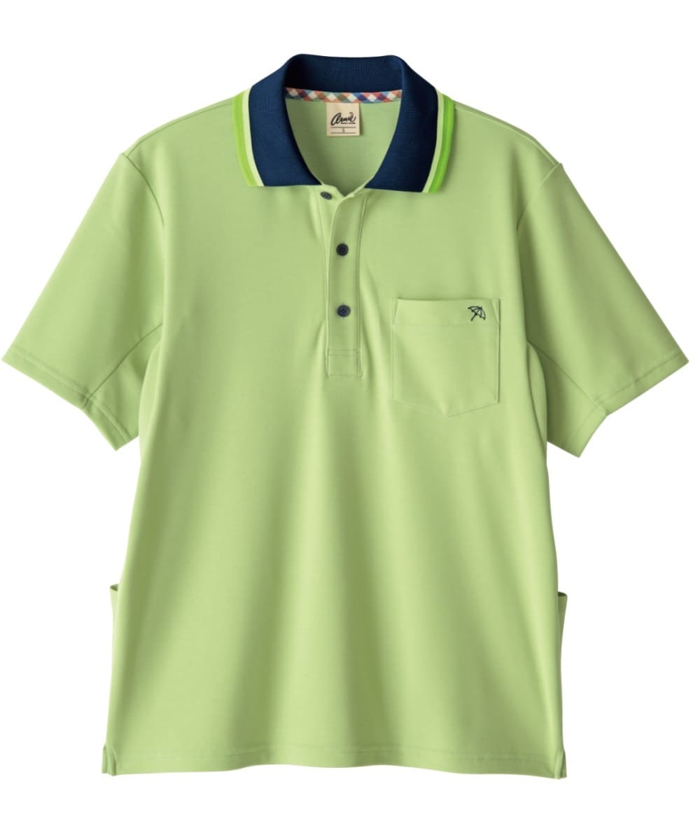 ANK310-53　男女兼用半袖ポロシャツ　リーフグリーン