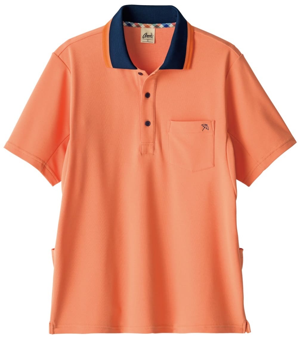 ANK310-75　男女兼用半袖ポロシャツ　サンセットコーラル