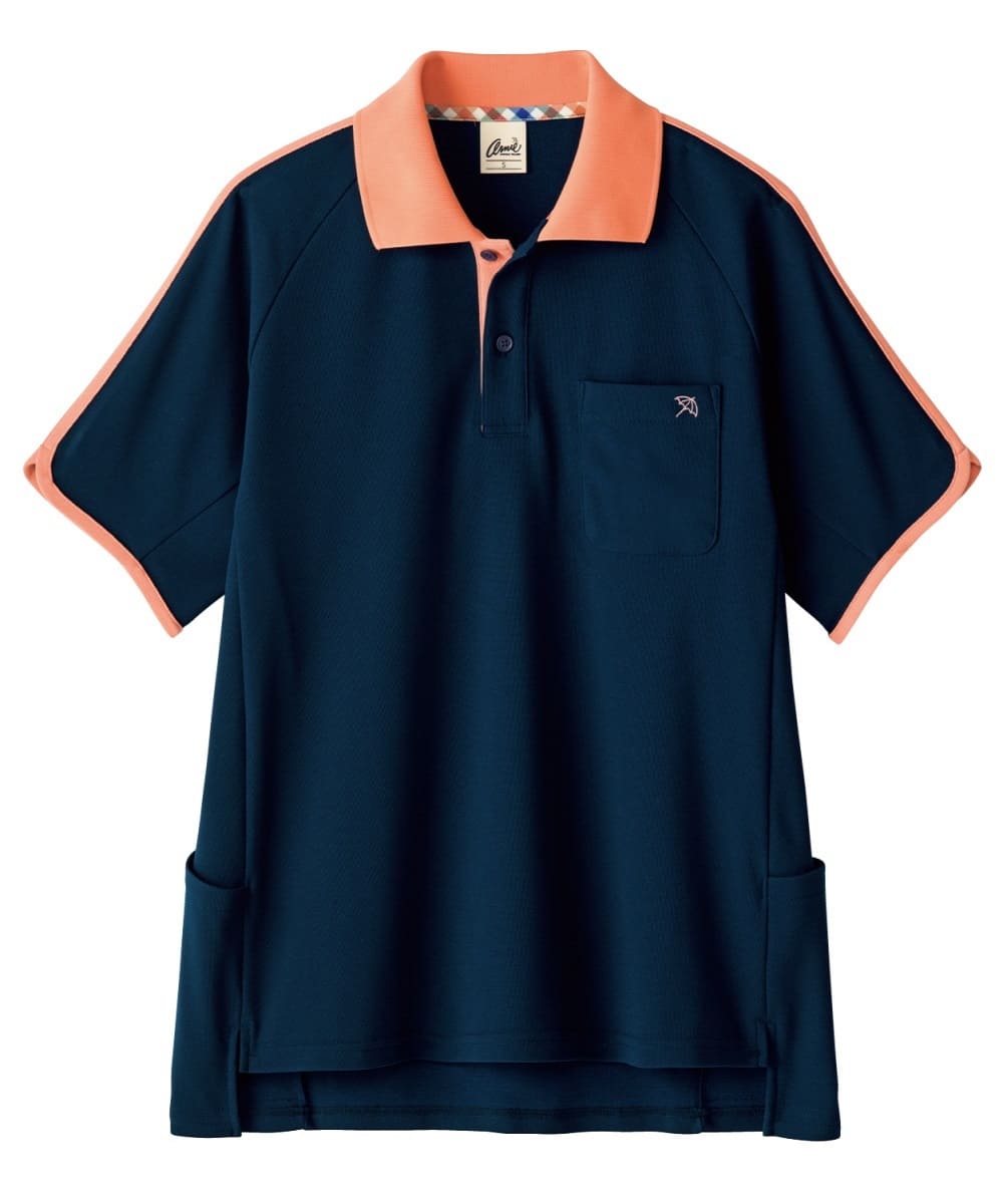 ANK311-75　男女兼用半袖ポロシャツ　サンセットコーラル