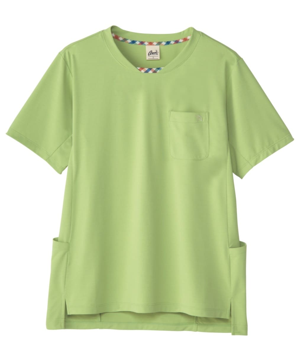 ANT310-53　男女兼用ライトスクラブ　リーフグリーン