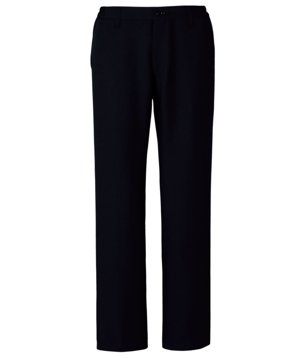 HAP105-09　メンズノータックパンツ／脇ゴム　ブラック