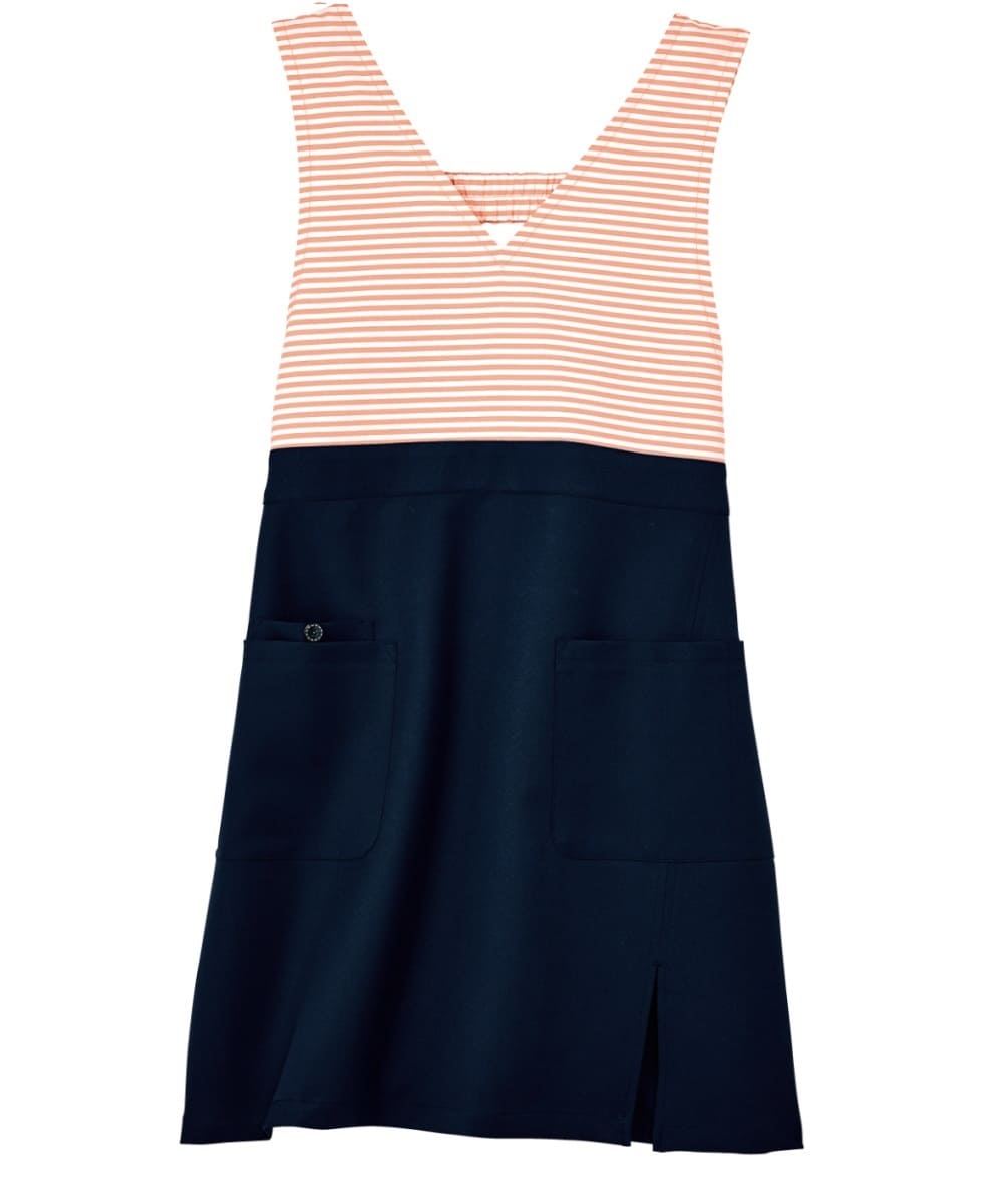 PA314-73　男女兼用オーバーオールエプロン　ピンク