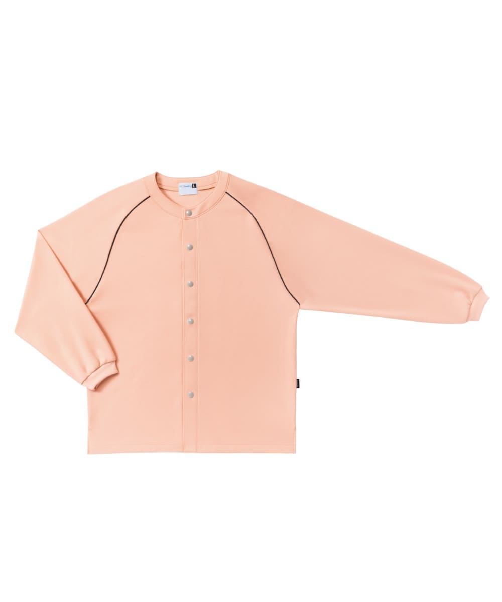 PJ003-71　男女兼用ニットジャケット　ペールピンク