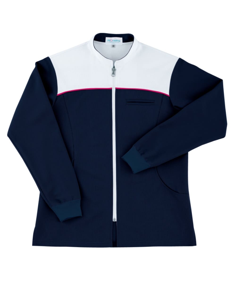 PJ341-39　男女兼用ニットジャケット　ネイビー