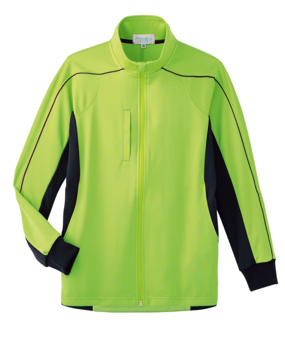 PJ344-54　男女兼用インドアジャケット　イエローグリーン