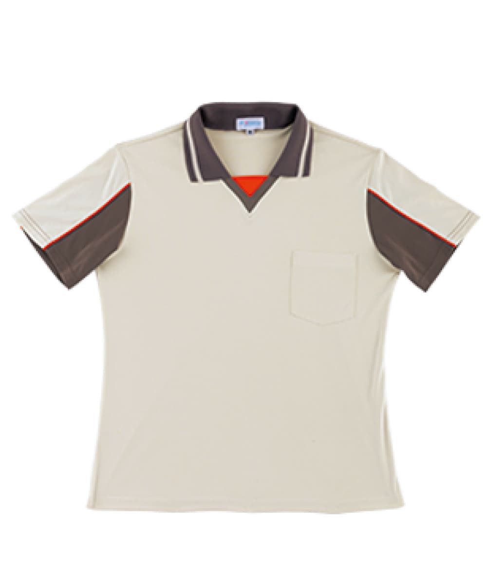 PK255-11　レディース半袖ポロシャツ　ベージュ