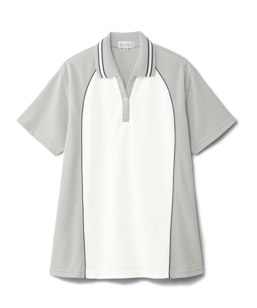 PK330-02　男女兼用半袖ポロシャツ　オフホワイト