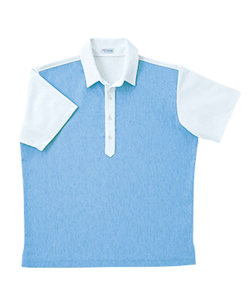 PK350-35　男女兼用半袖シャツ　ブルー