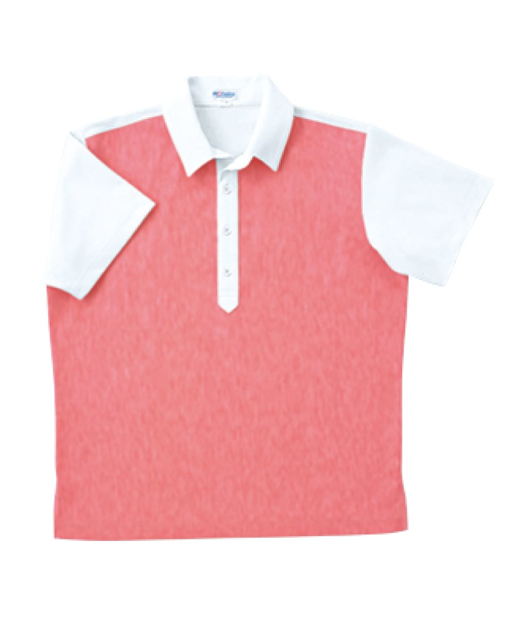 PK350-77　男女兼用半袖シャツ　レッド