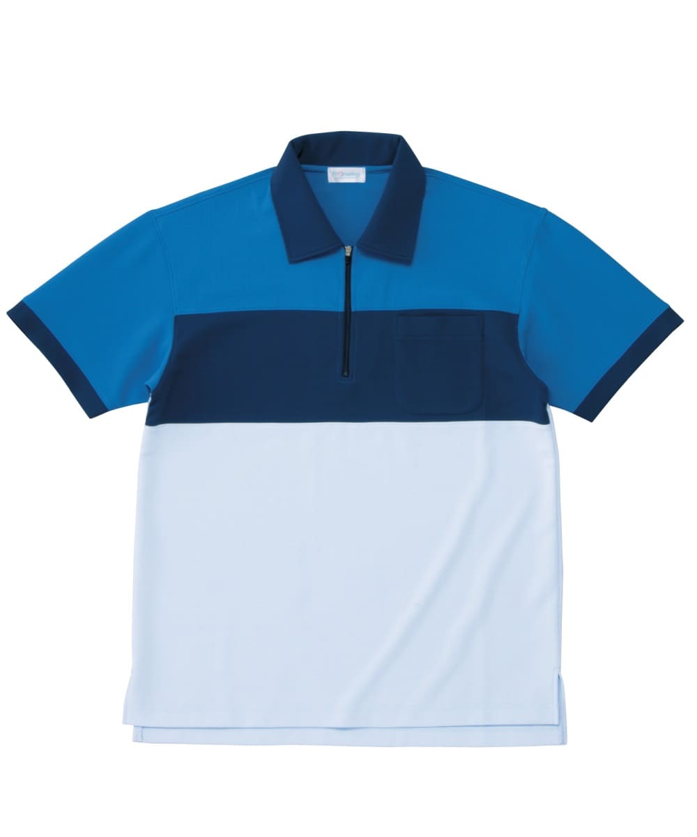 PK356-35　男女兼用半袖シャツ　ブルー