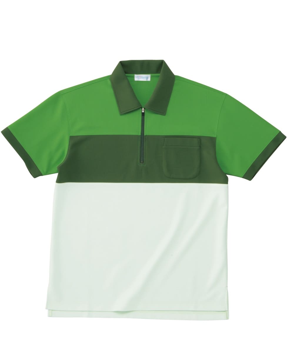 PK356-55　男女兼用半袖シャツ　グリーン