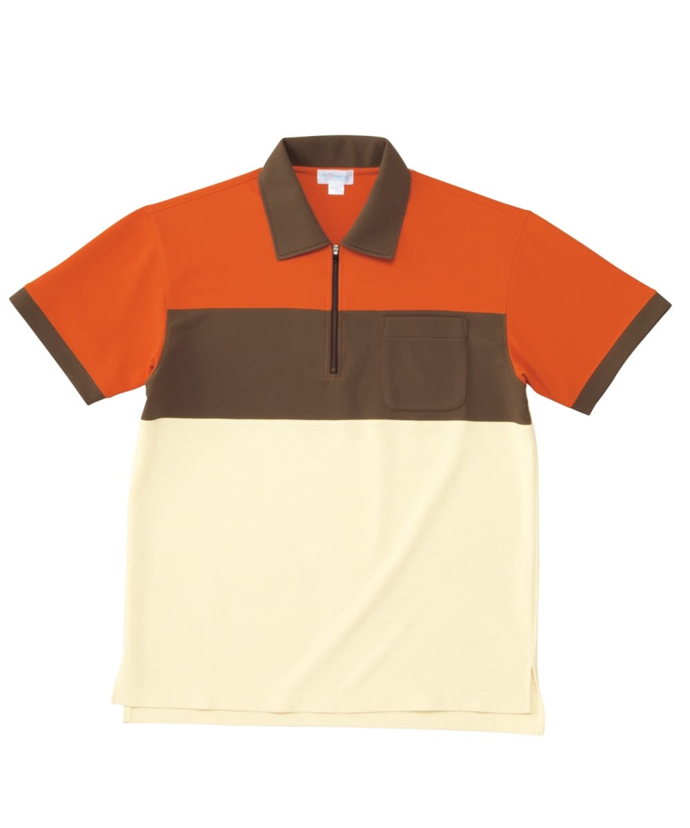 PK356-88　男女兼用半袖シャツ　オレンジ