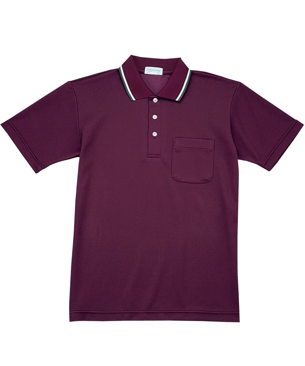 PK359-79　男女兼用半袖ポロシャツ　ワイン