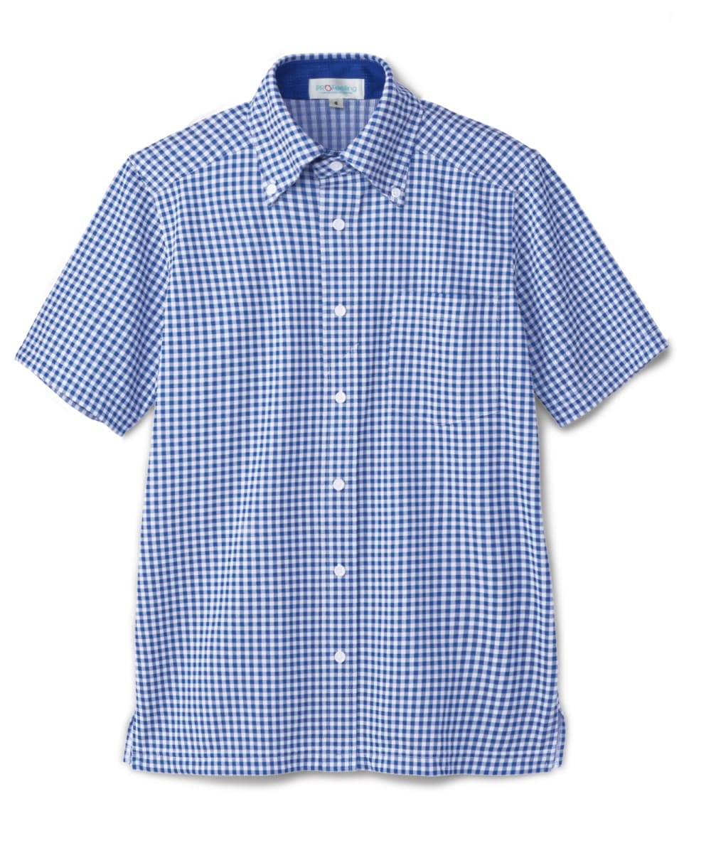 PK376-35　男女兼用半袖Ｙ’Ｓニットシャツ　ブルー