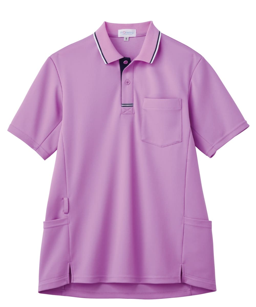 PK397-21　男女兼用半袖ポロシャツ　ラベンダー