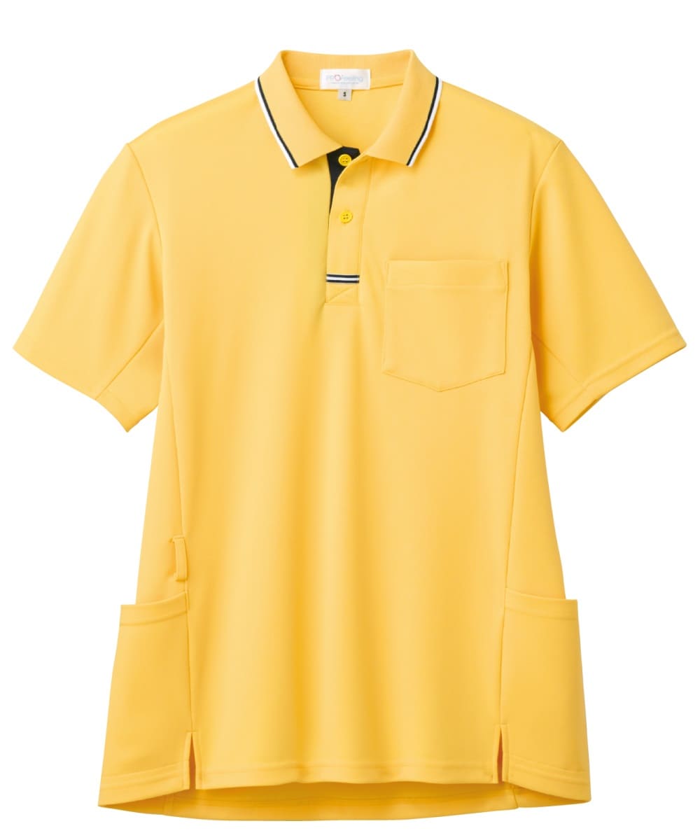 PK397-63　男女兼用半袖ポロシャツ　レモンイエロー