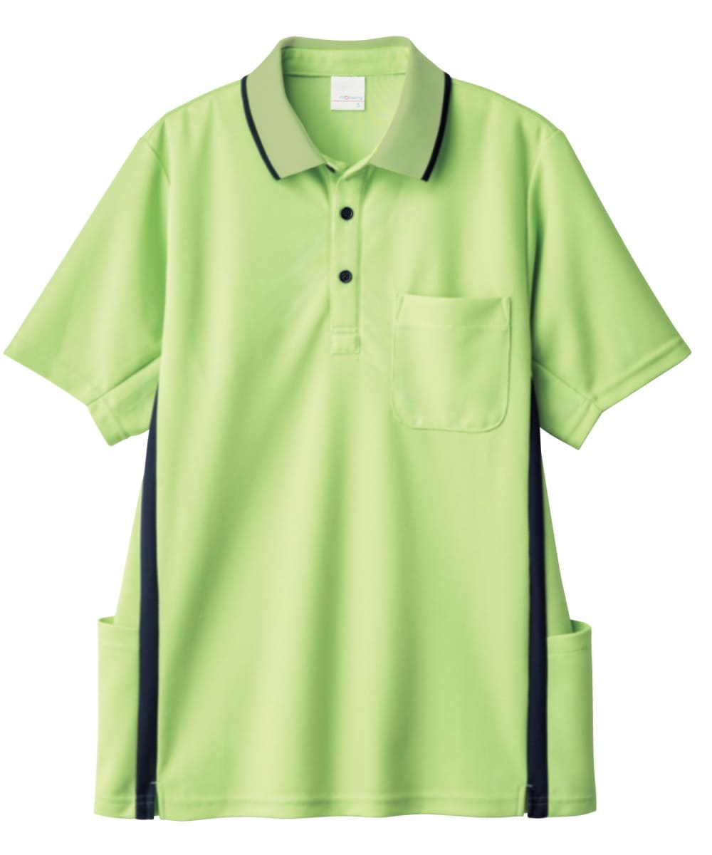 PK398-53　男女兼用半袖ポロシャツ　ライトグリーン