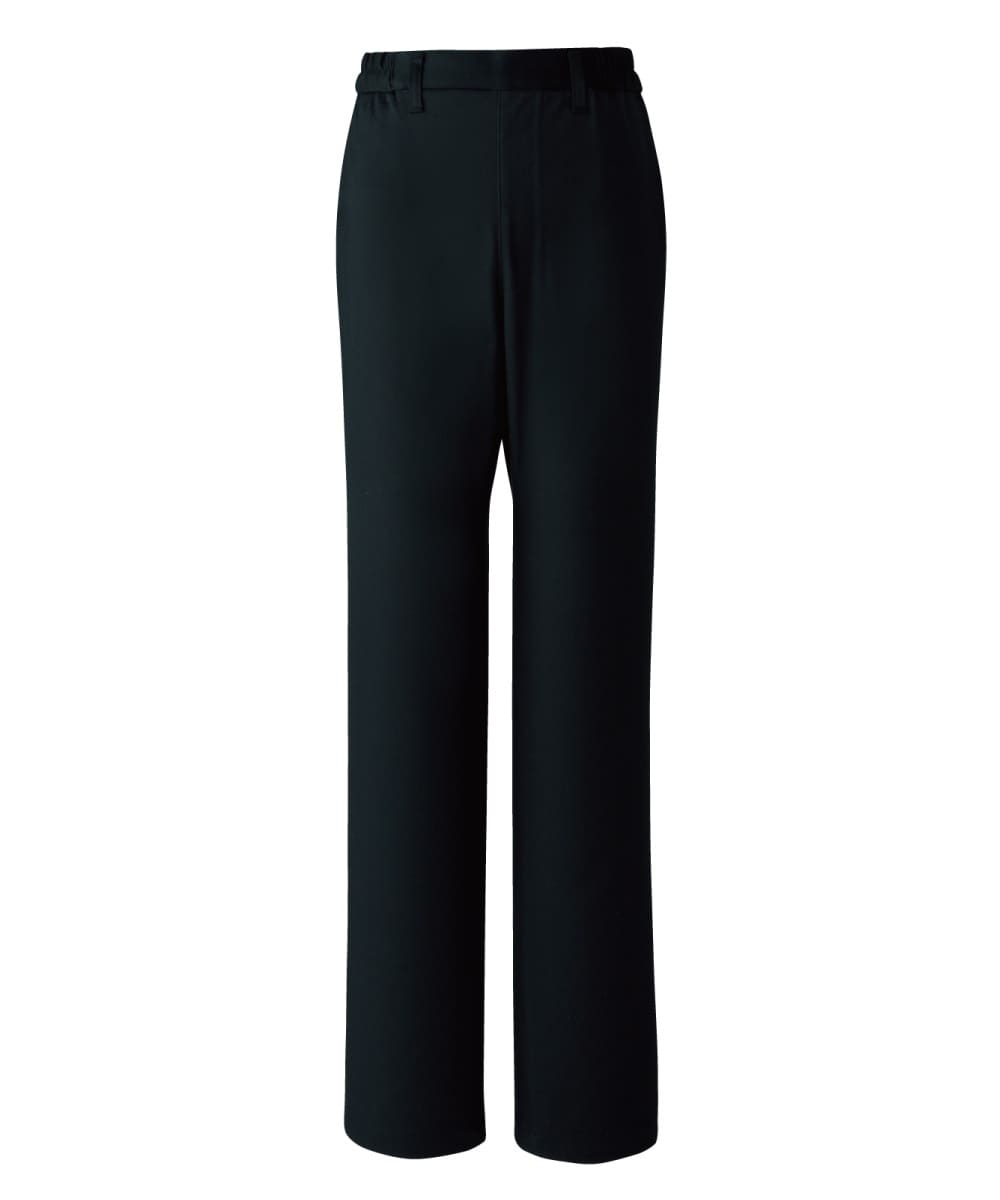 PP283-09　レディースノータックパンツ　ブラック