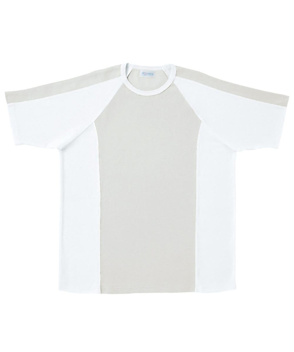 PT316-03　男女兼用メッシュＴシャツ　ライトグレー