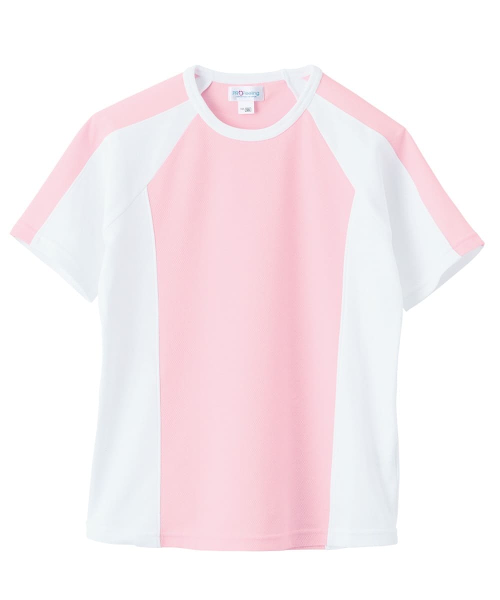 PT316-71　男女兼用メッシュＴシャツ　ピンク