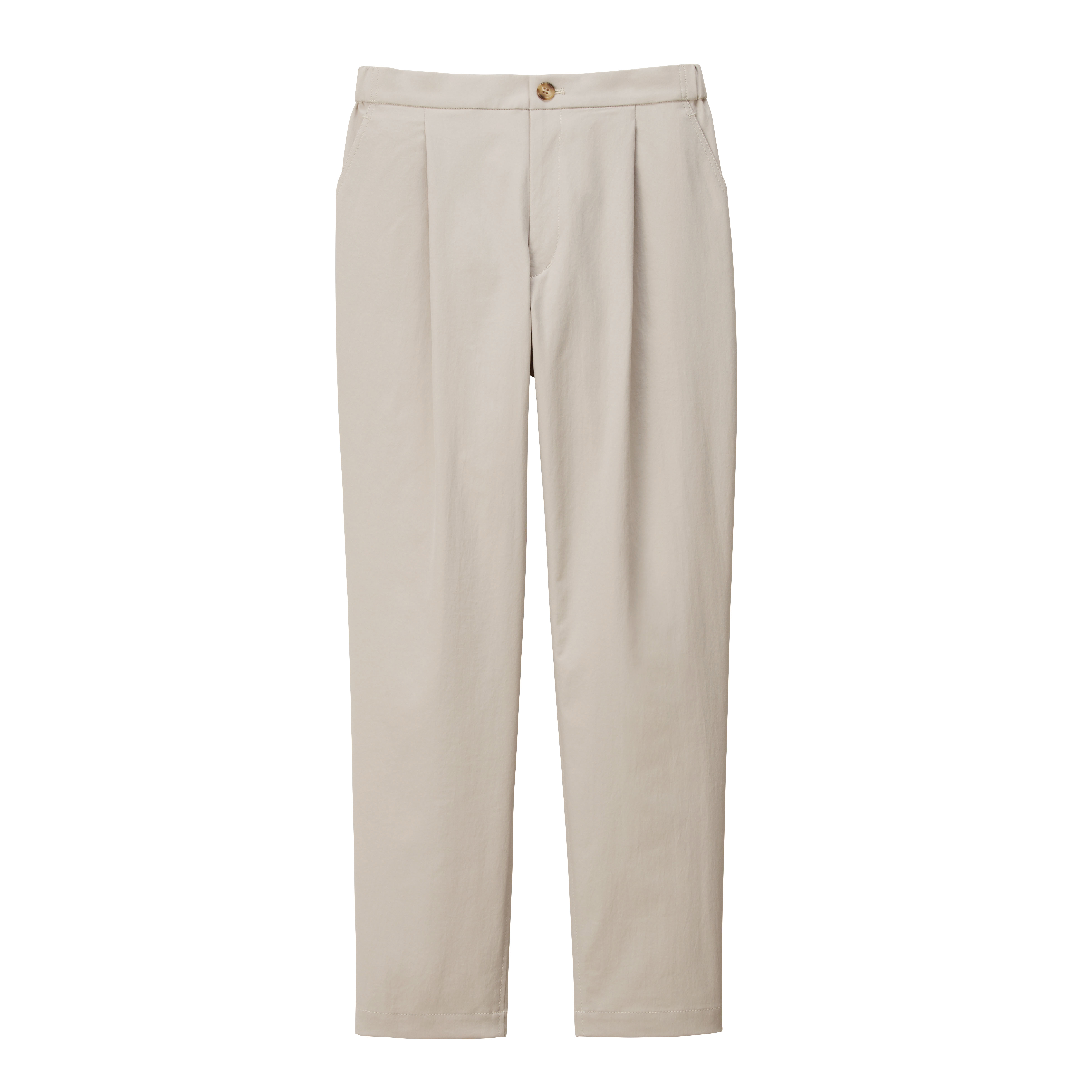 HAK009-8　男女兼用テーパードパンツ　ウッドベージュ