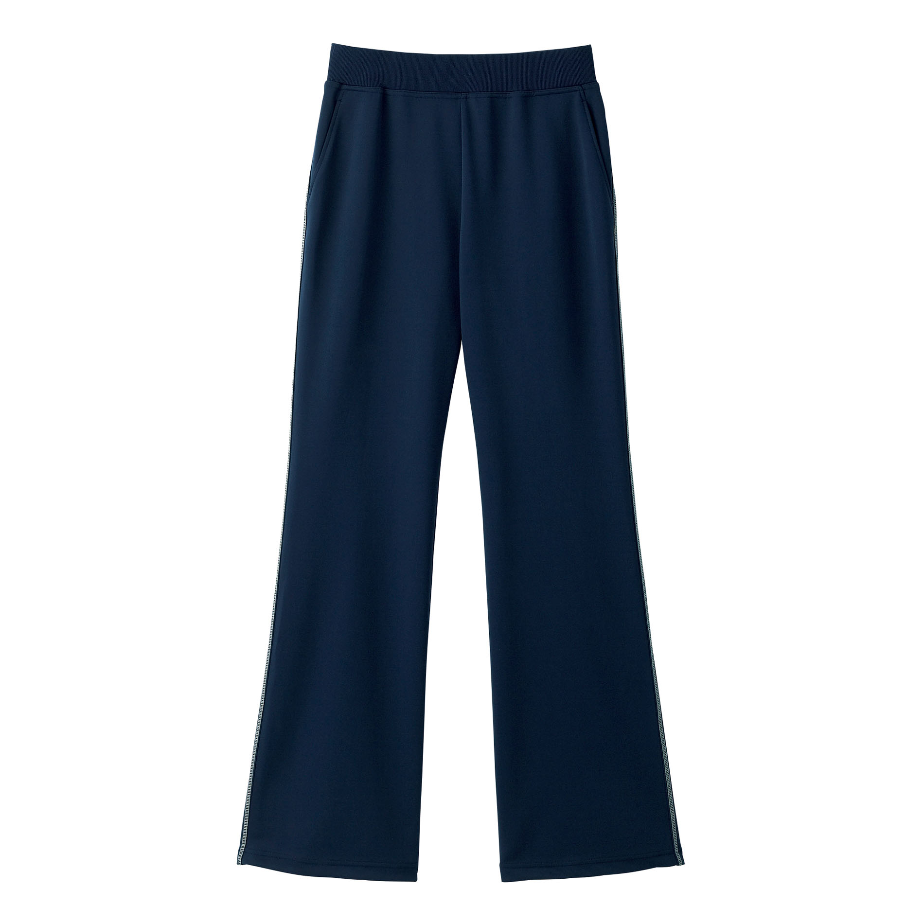 HL1825-2　レディスニットブーツカットパンツ　ブルーベリー