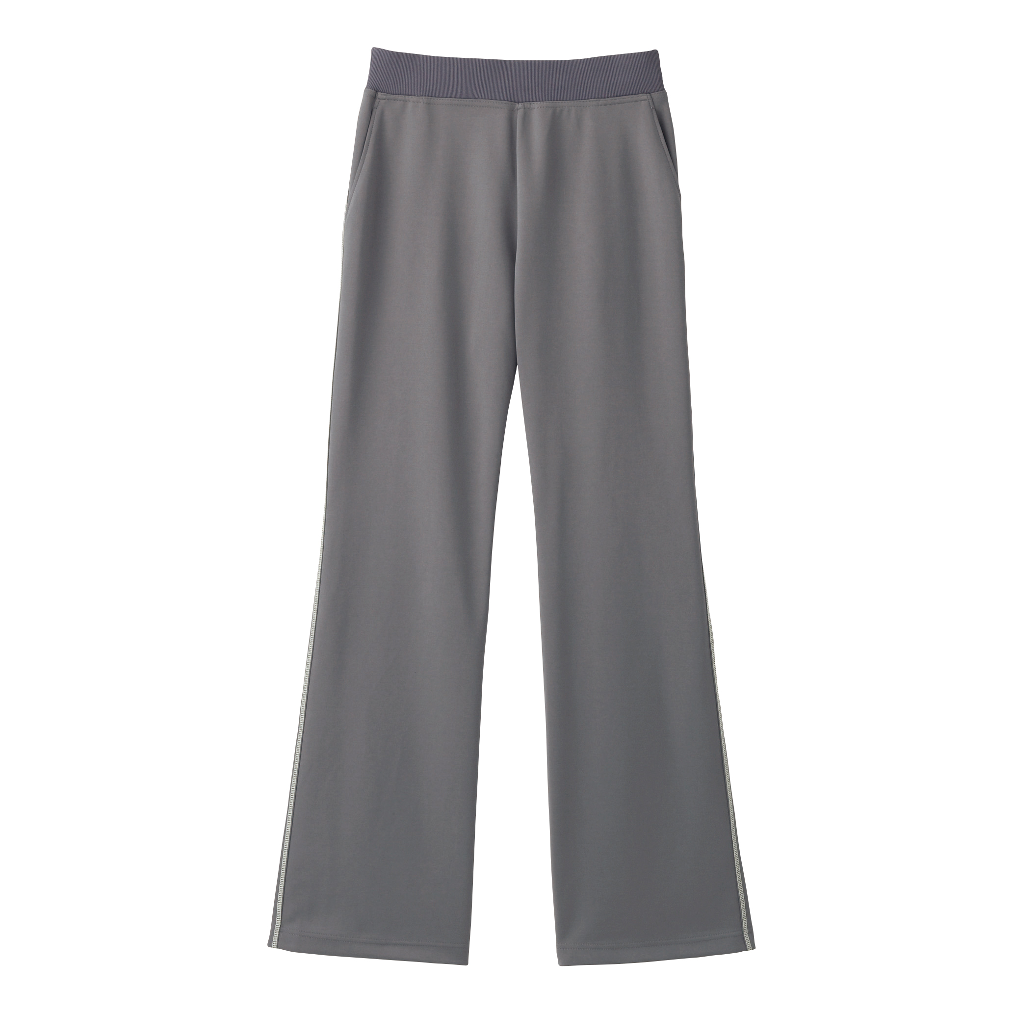 HL1825-5　レディスニットブーツカットパンツ　ミネラルグレー