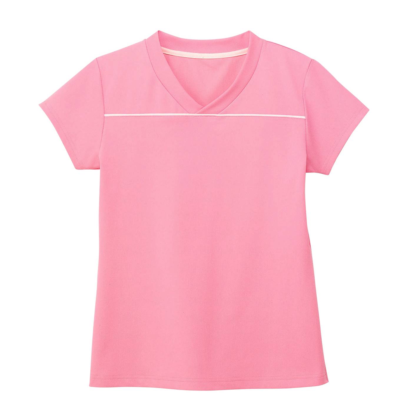 HM1589-9　男女兼用VネックTシャツ　ストロベリー