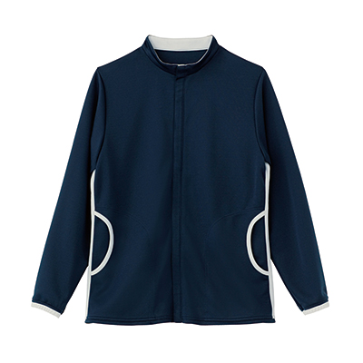 HM2117-2　男女兼用ニットハーフジャケット　ブルーベリー