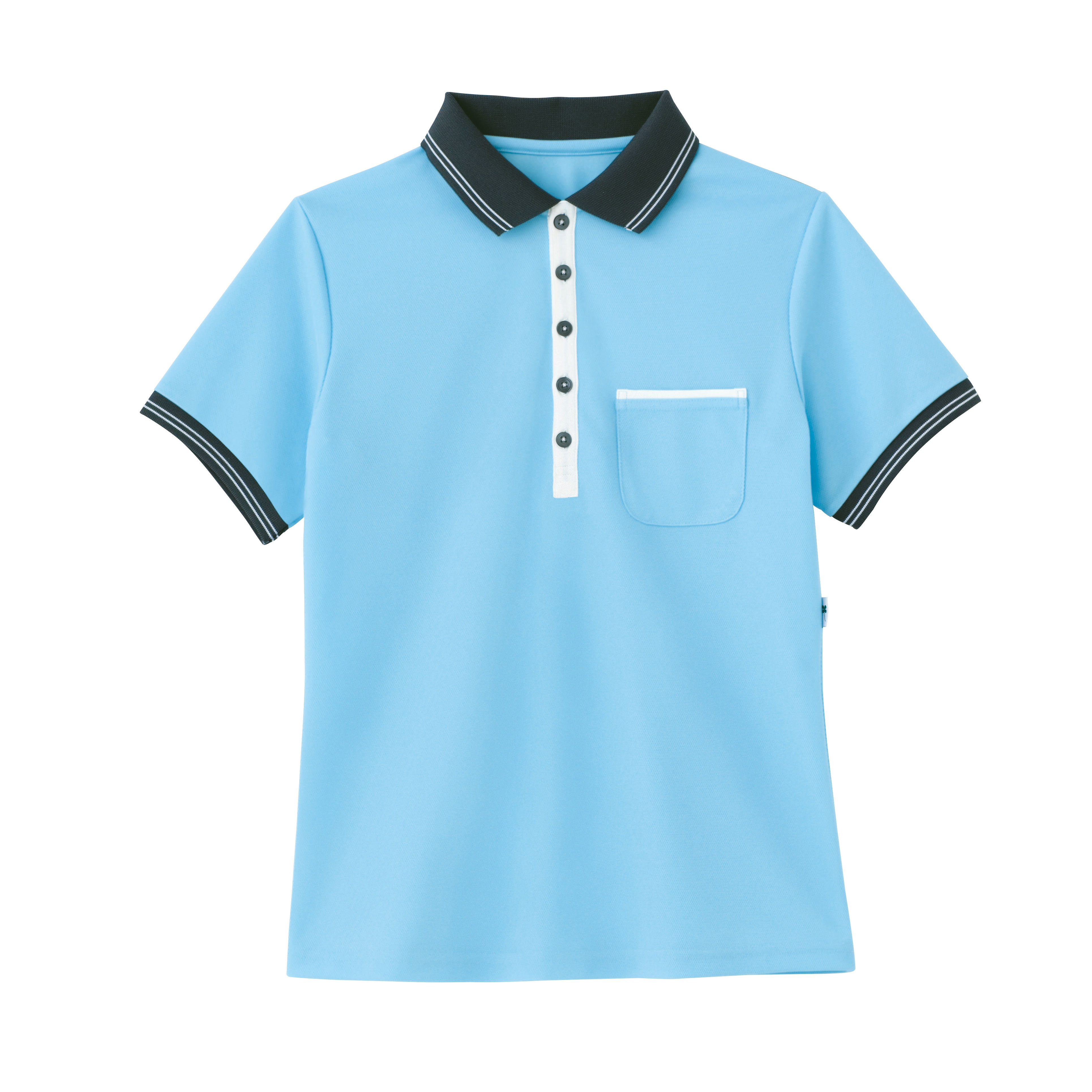 HM2179-6　男女兼用ポロシャツ　アクアブルー